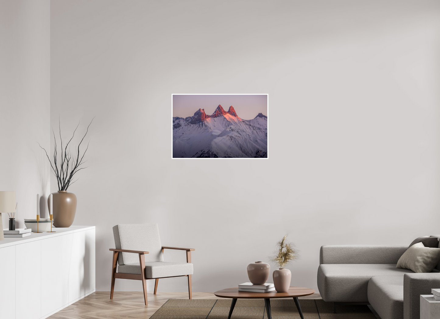 Les Aiguilles d'Arves au couchant