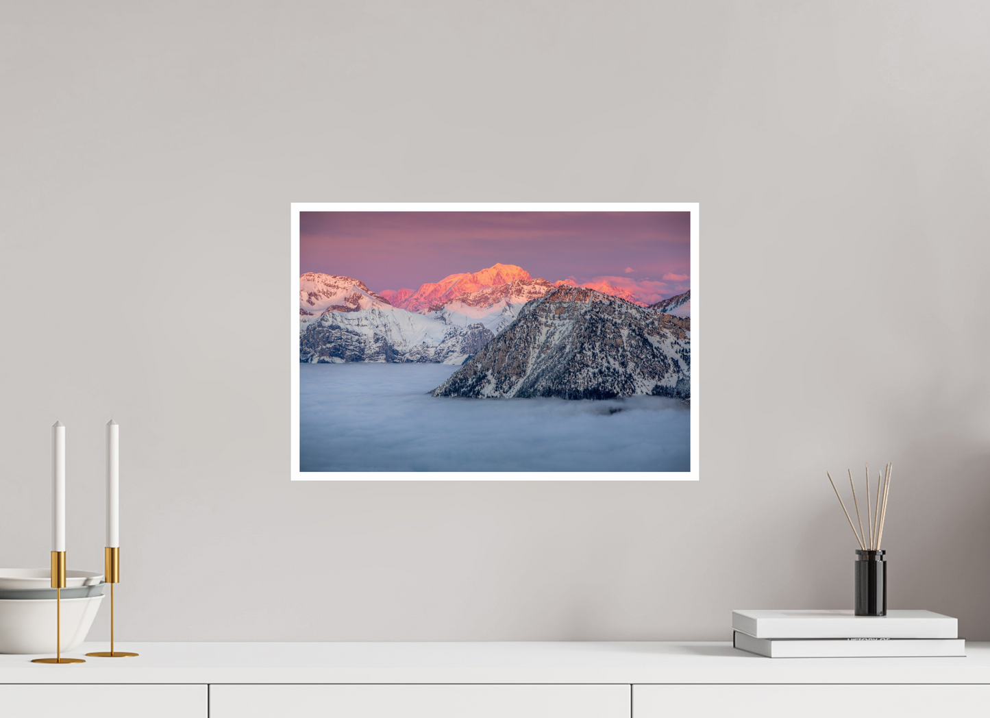 Le Mont Blanc depuis Aillons-Margériaz